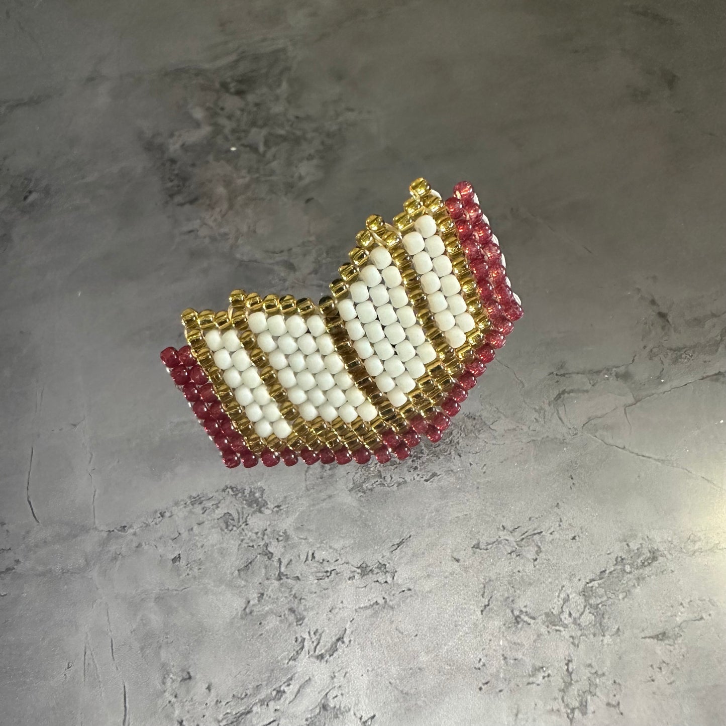 Beaded book pin or magnet