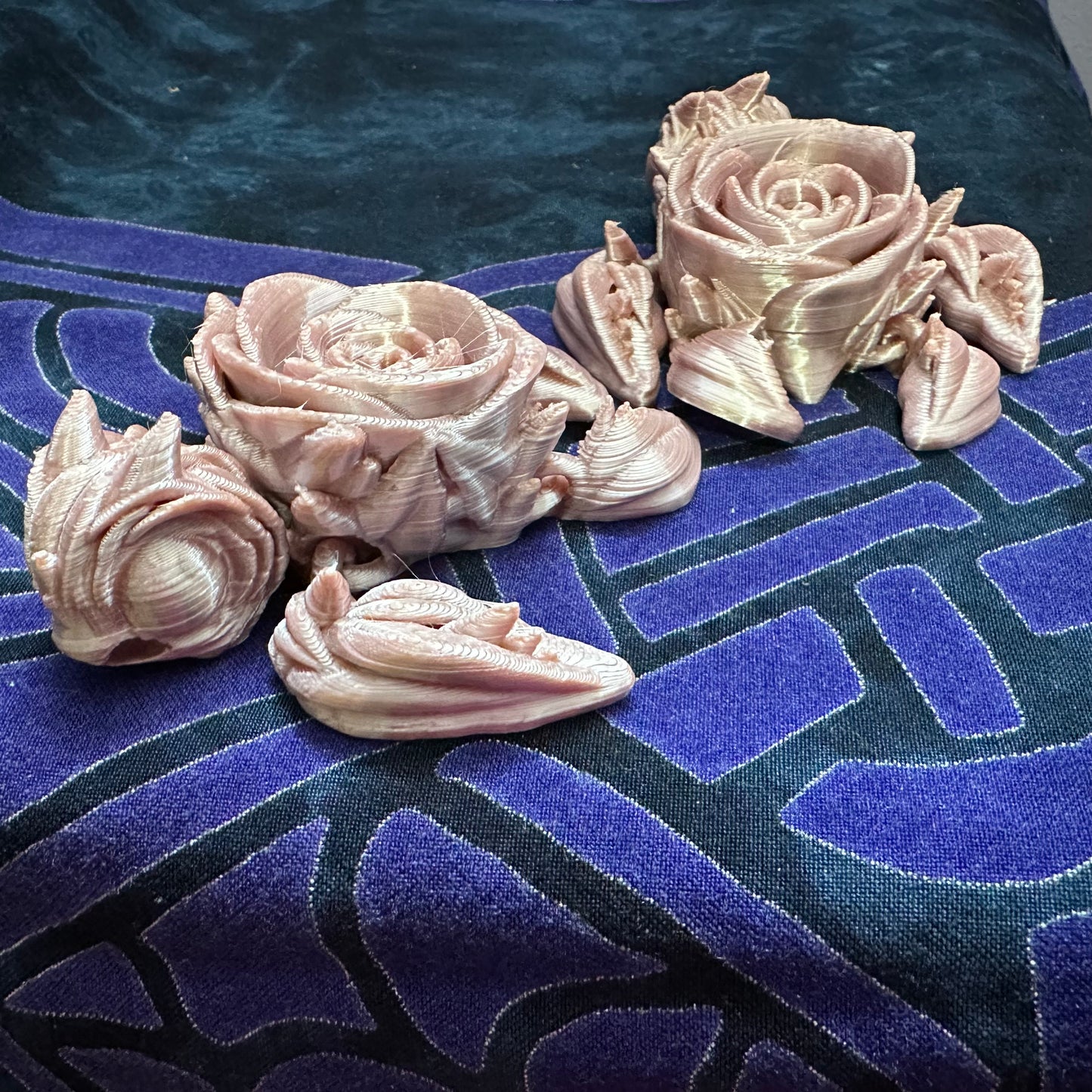 Rose turtle keychain