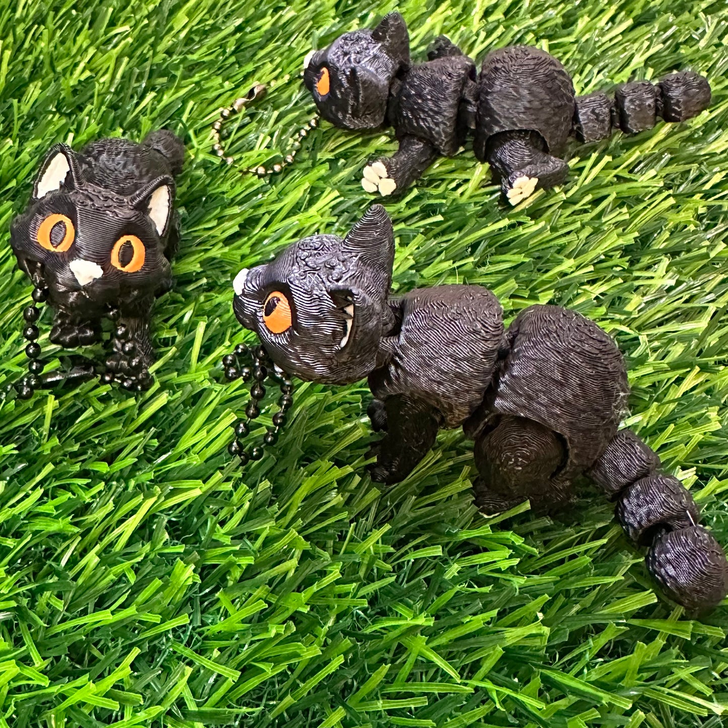 Detailed Cat Keychain