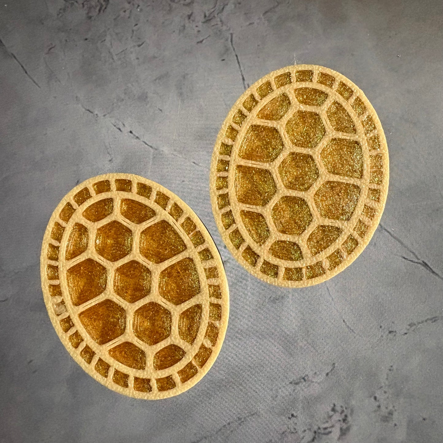 Turtle Shell Cabochon/Centers/Centres/Cabs