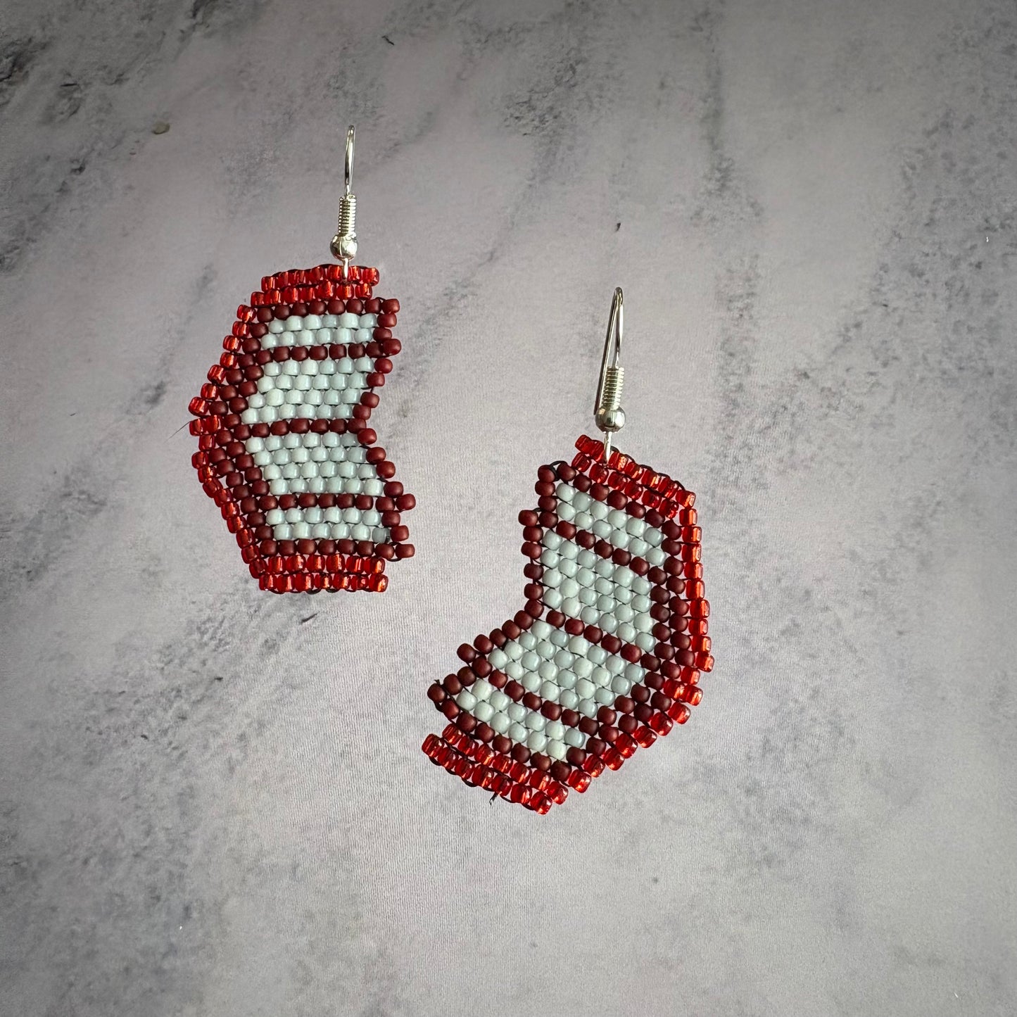 Beaded Book Earrings